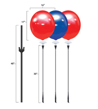Load image into Gallery viewer, BalloonBobber® 3-Balloon Cluster Pole Kit with Ground Mount