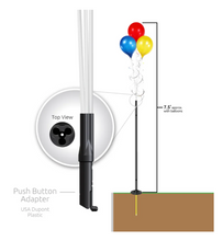 Load image into Gallery viewer, PermaShine® 3-Balloon Bouquet Long Pole Kit
