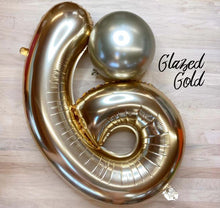 Load image into Gallery viewer, 55446 Ellie's Glazed Gold Number "9" 32in