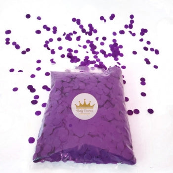 Round Tissue Paper Confetti - Purple 1000g