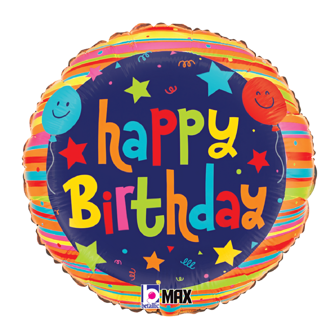 22357 Birthday Balloons and Stars