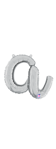 34701SP Script Letter "a" Silver