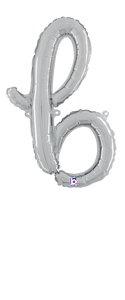 34702SP Script Letter "b" Silver