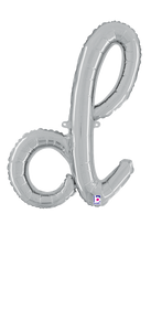 34704SP Script Letter "d" Silver