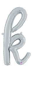 34711SP Script Letter "k" Silver