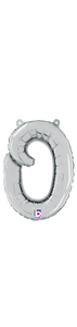 34715SP Script Letter "o" Silver