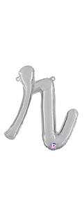 34718SP Script Letter "r" Silver