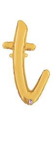 34720GP Script Letter "t" Gold