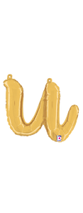 34721GP Script Letter "u" Gold