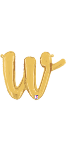 34723GP Script Letter "w" Gold