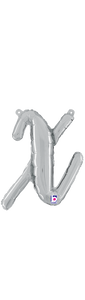 34724SP Script Letter "x" Silver