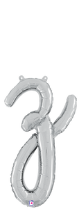 34726SP Script Letter "z" Silver