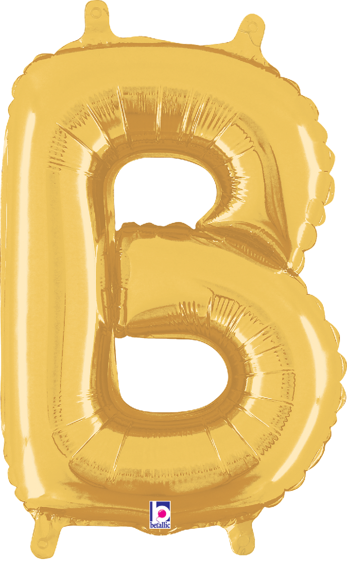 34902GP Letter B Gold 14in
