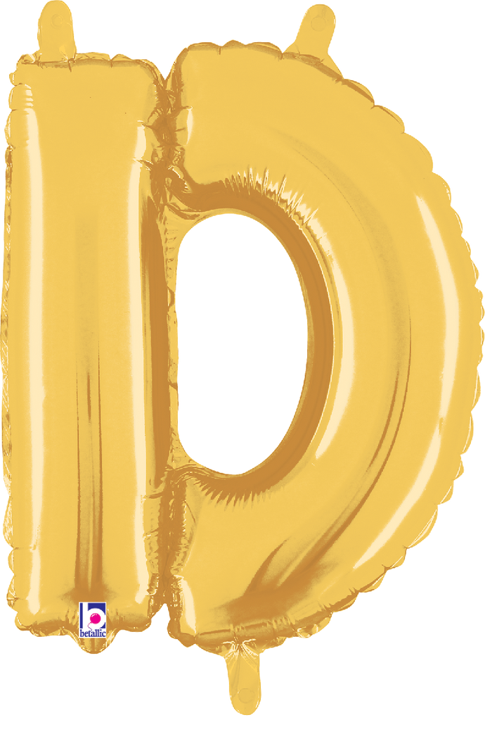 34904GP Letter D Gold 14in