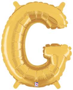 34907GP Letter G Gold 14in