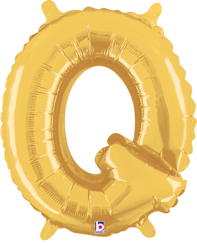 34917GP Letter Q Gold 14in