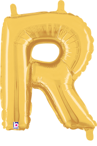 34918GP Letter R Gold 14in