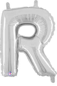 34918SP Letter R Silver 14in