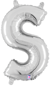 34919SP Letter S Silver 14in