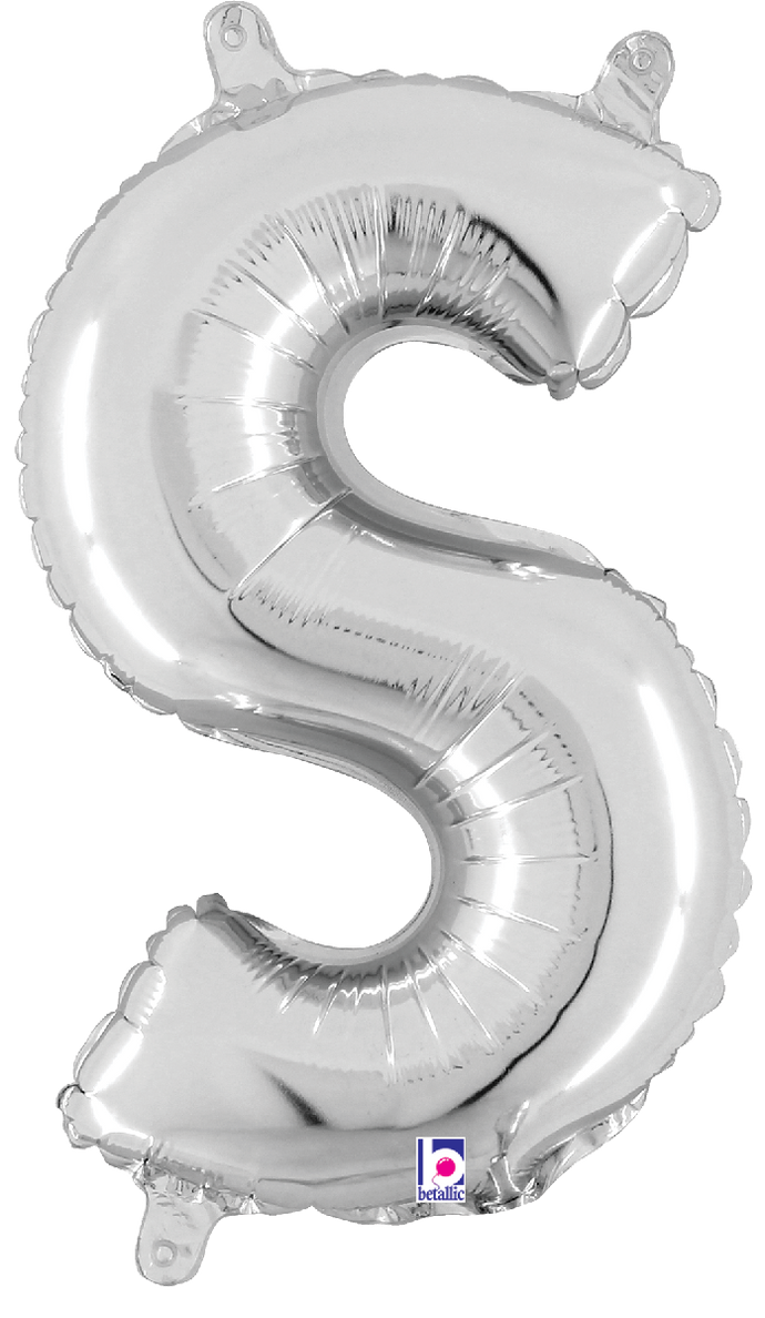 34919SP Letter S Silver 14in