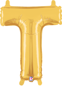 34920GP Letter T Gold 14in