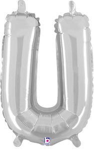 34922SP Letter U Silver 14in