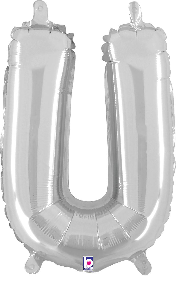 34922SP Letter U Silver 14in