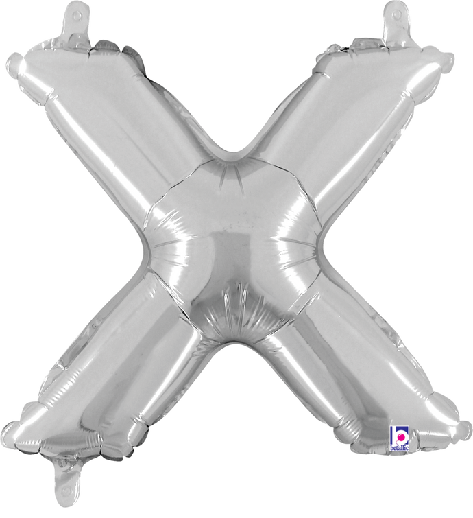 34925SP Letter X Silver 14in