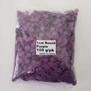 Round Tissue Paper Confetti - Purple 100g