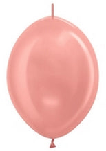 Load image into Gallery viewer, 54099 Metallic Rose Gold 12&quot; Link-O-Loon Balloons (50ct)
