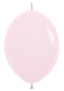 54174 Pastel Matte Pink 12" Link-O-Loon Balloons (50ct)
