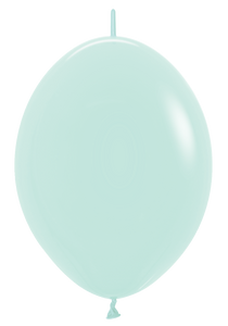 162805 Pastel Matte Green 12" Link-O-Loon Balloons (25ct)
