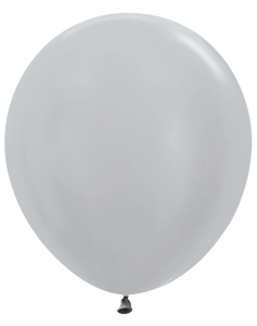 55067 Pearl Silver 18" Round (25ct)