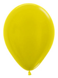 55085 Metallic Yellow 18" Round (25ct)