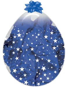 55314 Infinity Stars Crystal Clear 18" Round (25ct)