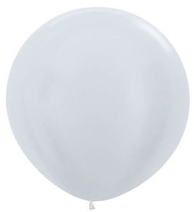 114194 Satin (Pearl) White 36" Round (2ct)