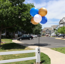 Load image into Gallery viewer, BalloonBobber® 6-Balloon Cluster Pole Kit with Brackets with Screws &amp; Bands
