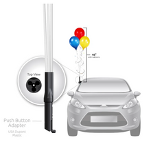 Load image into Gallery viewer, PermaShine® 3-Balloon Bouquet Adjustable Car Window Kit
