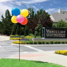 Load image into Gallery viewer, BalloonBobber® 6-Balloon Cluster Pole Kit with Ground Mount
