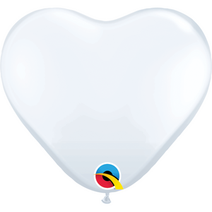 43735 White 11" Heart (100ct)