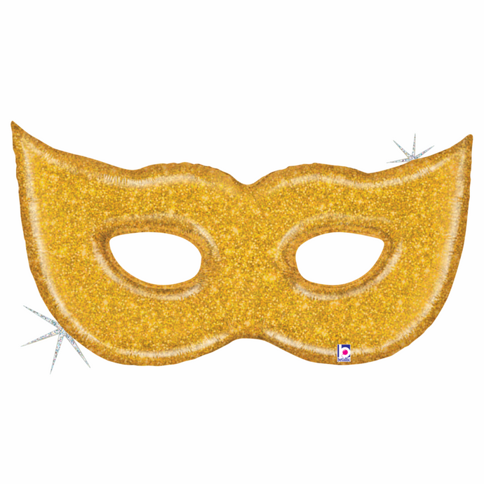 35916 Gold Glitter Mask