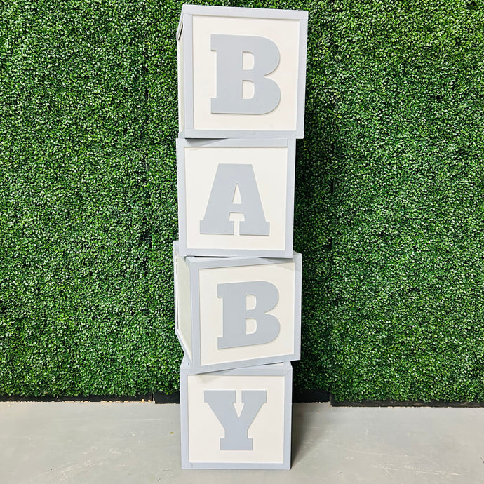 Set of Wooden Baby Blocks Rental - Blue