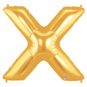 15925GP Megaloons® Letter X Gold