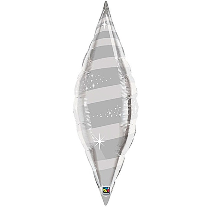 15568 Metallic Silver Taper Swirl 38