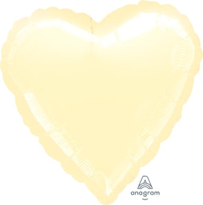 11107 Metallic Pearl Ivory Heart