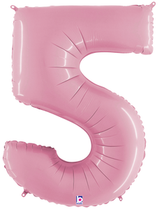 15845MP Megaloons® Number "5" Pastel Pink