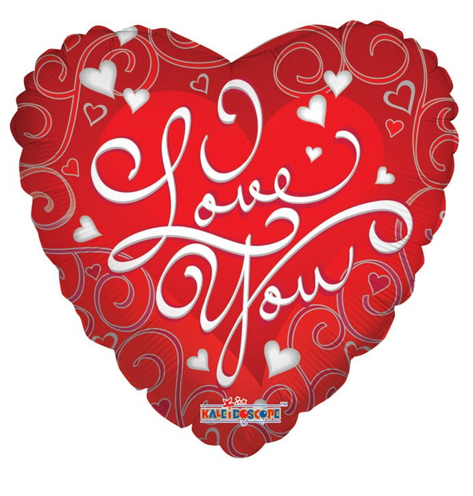 17681 Love You Silver Swirls