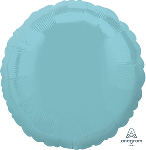 22432 Iridescent Pearl Light Blue Round