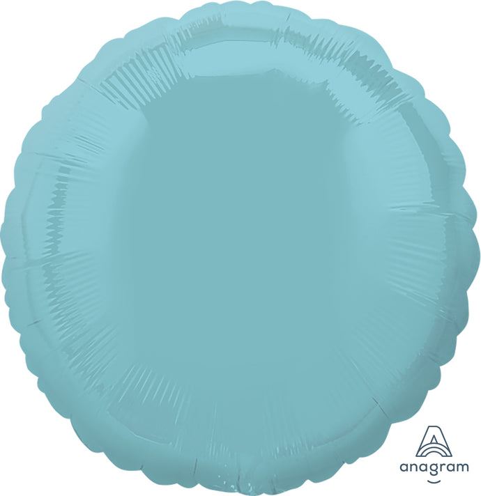22432 Iridescent Pearl Light Blue Round
