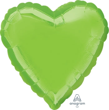 22439 Iridescent Lime Green Heart